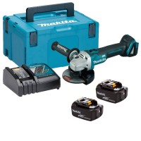  Makita DGA506RTJ leņķa slīpmašīna 2x5 Ah MAKPAC